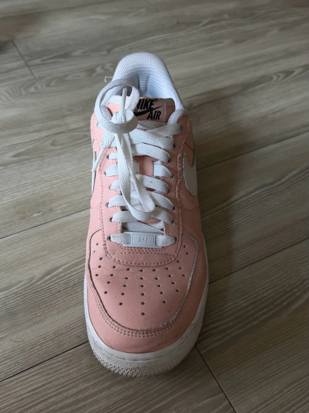 Nike Women’s Air Force 1 Pink with White Logo